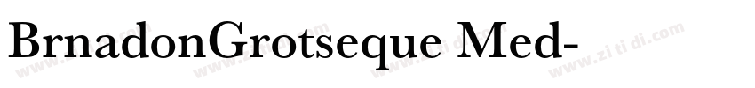 BrnadonGrotseque Med字体转换